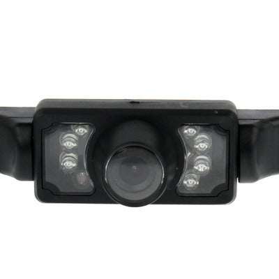 7 LED IR Infrared Waterproof Night Vision License Plate Frame Astern Backsight With Scaleplate, Support Installed in GPS Navigator , Wide Viewing Angle: 140 degree (YX001)(Black) - Rear View Cameras by PMC Jewellery | Online Shopping South Africa | PMC Jewellery | Buy Now Pay Later Mobicred