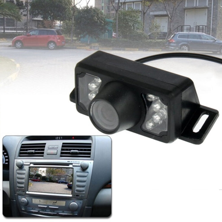 7 LED IR Infrared Waterproof Night Vision Wireless Short Lens DVD Rear View With Scaleplate , Support Installed in Car DVD Navigator , Wide Viewing Angle: 140 degree (WX002)(Black) - Rear View Cameras by PMC Jewellery | Online Shopping South Africa | PMC Jewellery | Buy Now Pay Later Mobicred