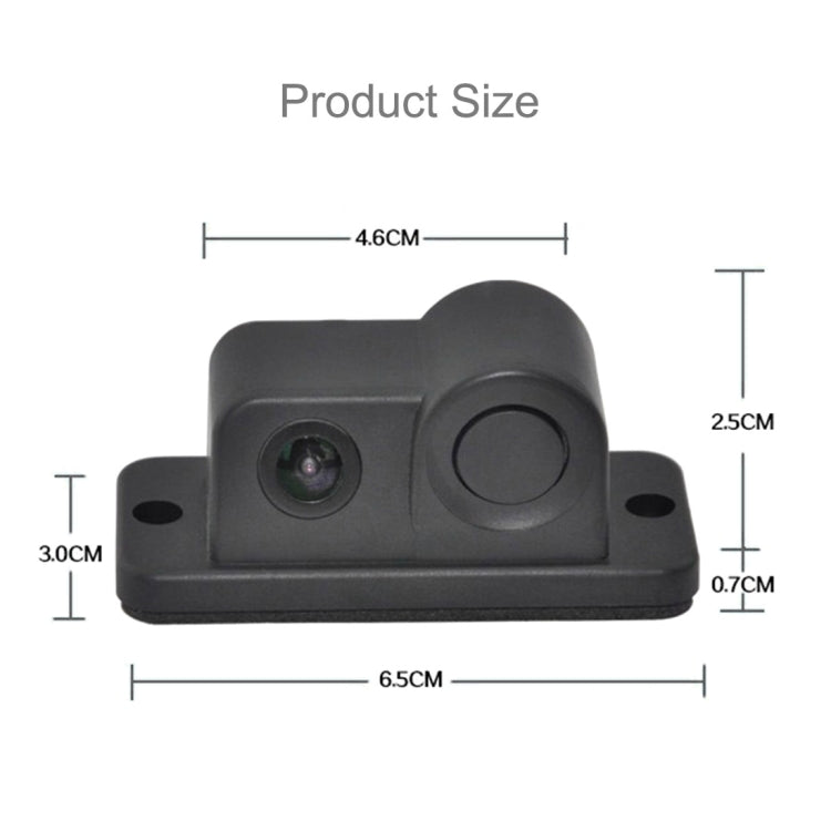 2 in 1 Mini 160 Degrees View Angle Car Rear View Reverse Backup Car Camera with Parking(Black) - Rear View Cameras by PMC TechLife | Online Shopping South Africa | PMC TechLife | Buy Now Pay Later Mobicred