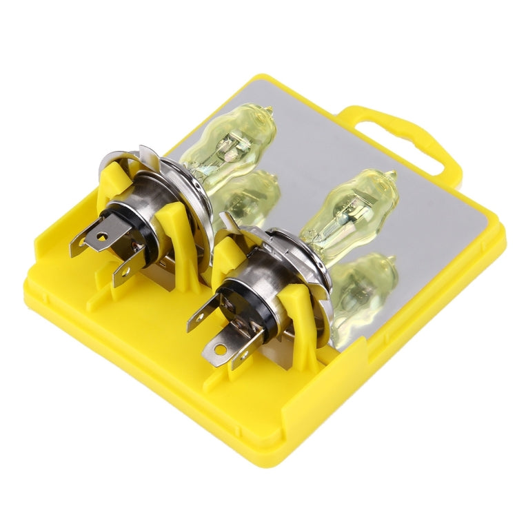 H4 Xenon Pure Yellow Bulbs, 12V 100/90W - Halogen Lights by PMC Jewellery | Online Shopping South Africa | PMC Jewellery | Buy Now Pay Later Mobicred