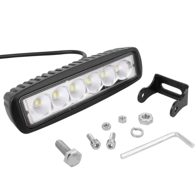 18W 1440LM Epistar 6 LED  Car Work Lamp Bar Light Waterproof IP67, DC 10-30V - Work Lights by PMC Jewellery | Online Shopping South Africa | PMC Jewellery | Buy Now Pay Later Mobicred