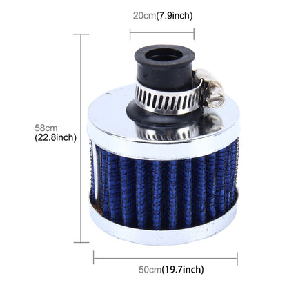 MZ 50mm Universal Mushroom Head Style Air Filter for Car(Blue) - Air Intake System by PMC Jewellery | Online Shopping South Africa | PMC Jewellery | Buy Now Pay Later Mobicred