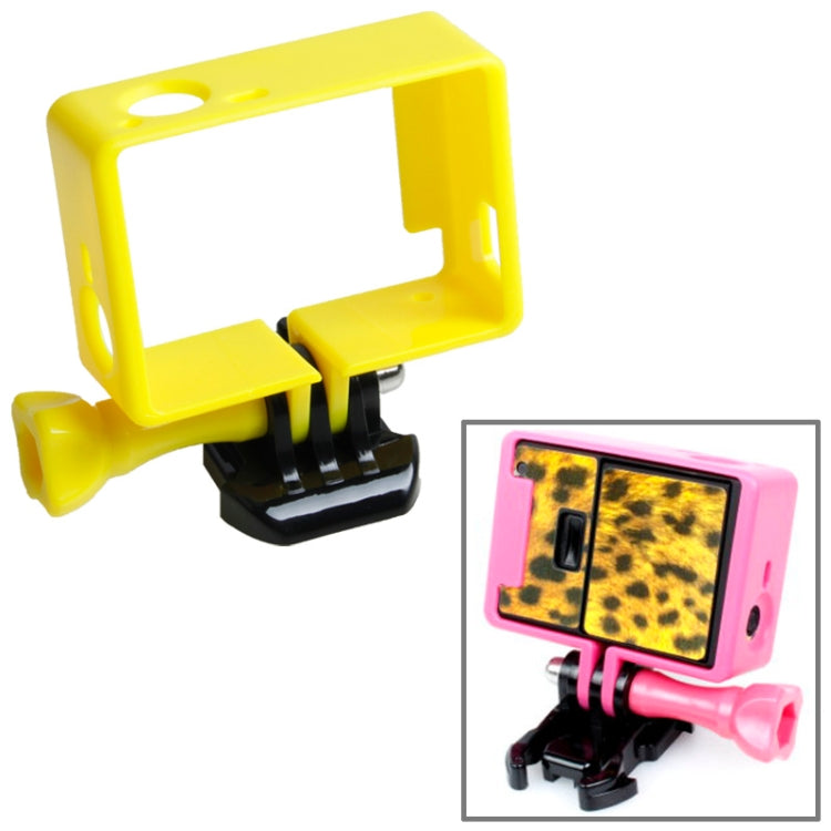 TMC High Quality Tripod Cradle Frame Mount Housing for GoPro HERO4 /3+ /3, HR191(Yellow) - Protective Frame by TMC | Online Shopping South Africa | PMC Jewellery | Buy Now Pay Later Mobicred