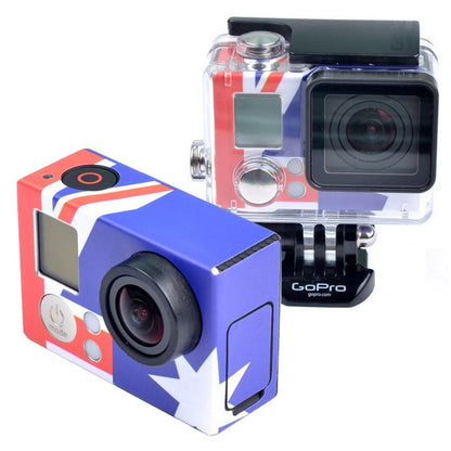 Retro AU Flag Pattern Case Sticker for GoPro HERO3+ /3 - Stickers by PMC Jewellery | Online Shopping South Africa | PMC Jewellery | Buy Now Pay Later Mobicred