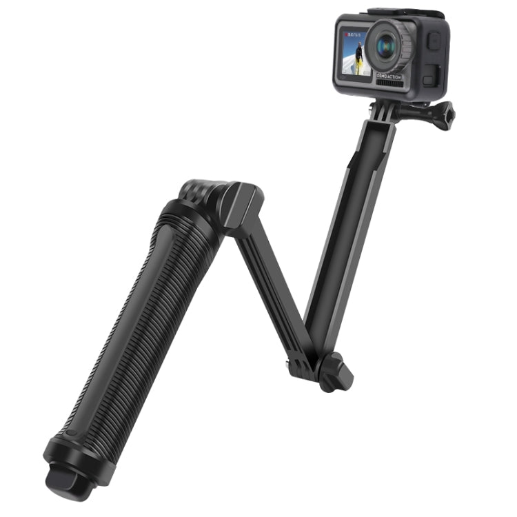 3-Way Monopod + Tripod + Grip Super Portable Magic Mount Selfie Stick for GoPro Hero12 Black / Hero11 /10 /9 /8 /7 /6 /5, Insta360 Ace / Ace Pro, DJI Osmo Action 4 and Other Action Cameras, Length of Extension: 20-62cm - Extendable Pole by PMC Jewellery | Online Shopping South Africa | PMC Jewellery | Buy Now Pay Later Mobicred