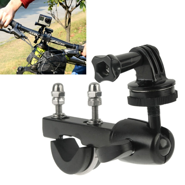 Handlebar Seatpost Big Pole Mount Bike Moto Bicycle Clamp with Tripod Mount Adapter & Screw for GoPro Hero12 Black / Hero11 /10 /9 /8 /7 /6 /5, Insta360 Ace / Ace Pro, DJI Osmo Action 4 and Other Action Cameras - Bicycle Handlebar Mount by PMC Jewellery | Online Shopping South Africa | PMC Jewellery | Buy Now Pay Later Mobicred