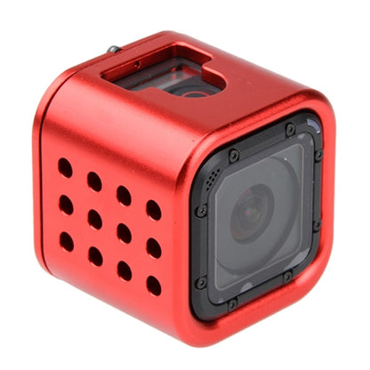 Housing Shell CNC Aluminum Alloy Protective Cage with Insurance Back Cover for GoPro HERO5 Session /HERO4 Session /HERO Session(Red) - Metal Cases by PMC Jewellery | Online Shopping South Africa | PMC Jewellery | Buy Now Pay Later Mobicred