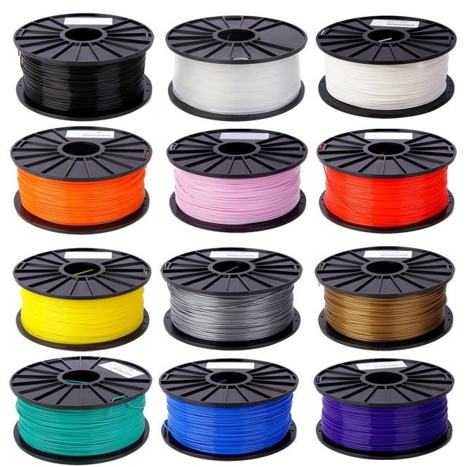 ABS 1.75 mm Color Series 3D Printer Filaments, about 395m(White) - free shipping - PMC TechLife - Order now!