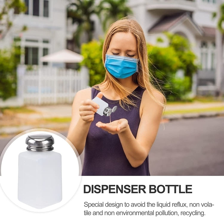 250ml Push Down Alcohol and Liquid Container Bottle(White) - Others by PMC TechLife | Online Shopping South Africa | PMC TechLife