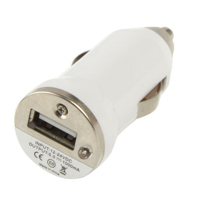 USB Car Charger for iPhone 6 & 6 Plus, iPhone 5 & 5S & 5C, iPhone 4 & 4S, iPhone 3G & 3GS, iPod Touch(White) - Car Charger by PMC TechLife | Online Shopping South Africa | PMC TechLife | Buy Now Pay Later Mobicred