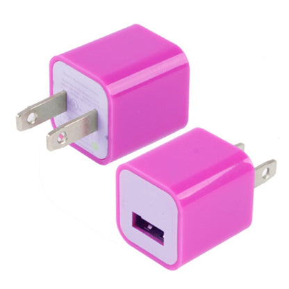 US Plug USB Charger(Magenta) - USB Charger by PMC Jewellery | Online Shopping South Africa | PMC Jewellery | Buy Now Pay Later Mobicred