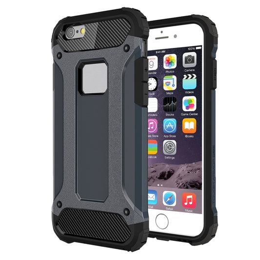 For iPhone 6 & 6s Tough Armor TPU + PC Combination Case(Navy Blue) - More iPhone Cases by PMC Jewellery | Online Shopping South Africa | PMC Jewellery | Buy Now Pay Later Mobicred