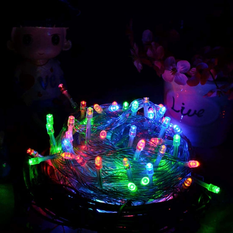 Waterproof  String Light, Length: 10m, 100 LED RGB Light with Controller, Flashing / Fading / Chasing Effect, AC 220V, EU Plug - Holiday Lights by PMC TechLife | Online Shopping South Africa | PMC TechLife | Buy Now Pay Later Mobicred