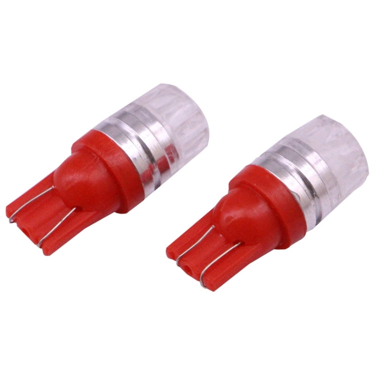 2 PCS T10 1.5W 60LM 1 LED Red COB LED Brake Light for Vehicles, DC12V(Red) - Instrument Lights by PMC Jewellery | Online Shopping South Africa | PMC Jewellery | Buy Now Pay Later Mobicred