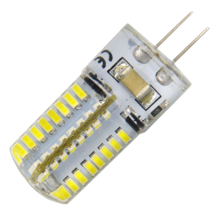 G4 4W 200LM  Silicone Corn Light Bulb, 64 LED SMD 3014, White Light, AC 220V - LED Blubs & Tubes by PMc TechLife | Online Shopping South Africa | PMc TechLife | Buy Now Pay Later Mobicred