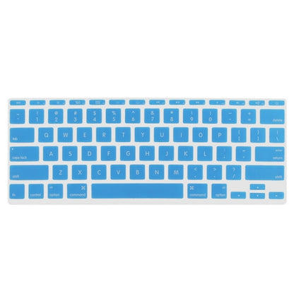 ENKAY for MacBook Air 11.6 inch (US Version) / A1370 / A1465 4 in 1 Frosted Hard Shell Plastic Protective Case with Screen Protector & Keyboard Guard & Anti-dust Plugs(Blue) - MacBook Air Cases by ENKAY | Online Shopping South Africa | PMC Jewellery | Buy Now Pay Later Mobicred