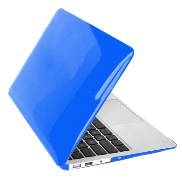 ENKAY for MacBook Air 13.3 inch (US Version) / A1369 / A1466 4 in 1 Crystal Hard Shell Plastic Protective Case with Screen Protector & Keyboard Guard & Anti-dust Plugs(Dark Blue) - MacBook Air Cases by ENKAY | Online Shopping South Africa | PMC Jewellery | Buy Now Pay Later Mobicred