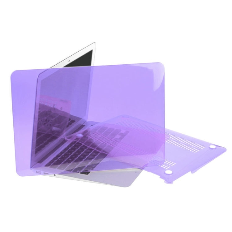 ENKAY for Macbook Air 11.6 inch (US Version) / A1370 / A1465 Hat-Prince 3 in 1 Crystal Hard Shell Plastic Protective Case with Keyboard Guard & Port Dust Plug(Purple) - MacBook Air Cases by ENKAY | Online Shopping South Africa | PMC Jewellery | Buy Now Pay Later Mobicred