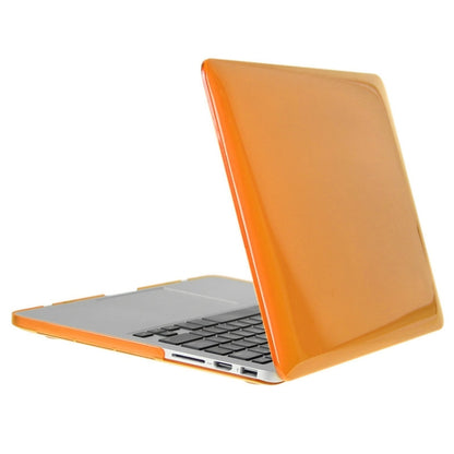 ENKAY for Macbook Pro Retina 13.3 inch (US Version) / A1425 / A1502 Hat-Prince 3 in 1 Crystal Hard Shell Plastic Protective Case with Keyboard Guard & Port Dust Plug(Orange) - MacBook Pro Cases by ENKAY | Online Shopping South Africa | PMC Jewellery | Buy Now Pay Later Mobicred