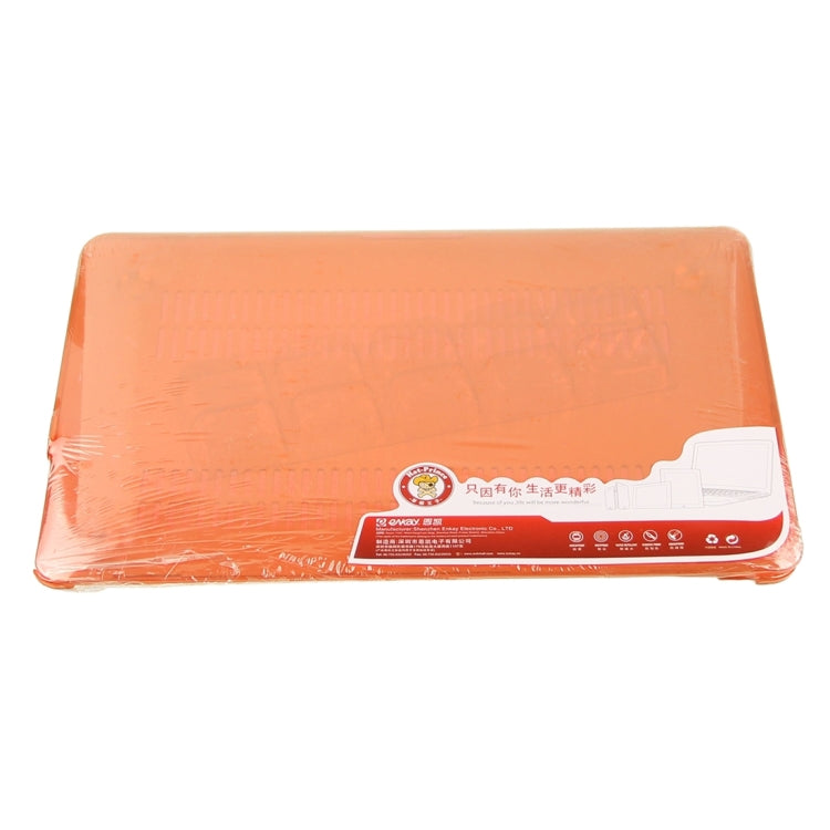 ENKAY for Macbook Pro Retina 13.3 inch (US Version) / A1425 / A1502 Hat-Prince 3 in 1 Crystal Hard Shell Plastic Protective Case with Keyboard Guard & Port Dust Plug(Orange) - MacBook Pro Cases by ENKAY | Online Shopping South Africa | PMC Jewellery | Buy Now Pay Later Mobicred