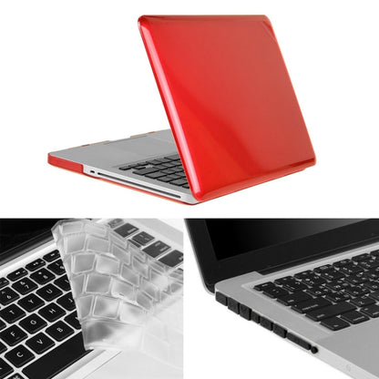 ENKAY for Macbook Pro 15.4 inch (US Version) / A1286 Hat-Prince 3 in 1 Crystal Hard Shell Plastic Protective Case with Keyboard Guard & Port Dust Plug(Red) - MacBook Pro Cases by ENKAY | Online Shopping South Africa | PMC Jewellery | Buy Now Pay Later Mobicred