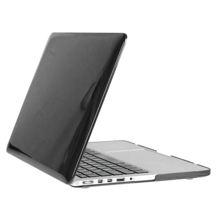 ENKAY for Macbook Pro Retina 15.4 inch (US Version) / A1398 Hat-Prince 3 in 1 Crystal Hard Shell Plastic Protective Case with Keyboard Guard & Port Dust Plug(Black) - free shipping - PMC Jewellery - Order now!