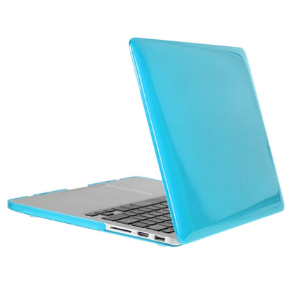 ENKAY for Macbook Pro Retina 15.4 inch (US Version) / A1398 Hat-Prince 3 in 1 Crystal Hard Shell Plastic Protective Case with Keyboard Guard & Port Dust Plug(Blue) - MacBook Pro Cases by ENKAY | Online Shopping South Africa | PMC Jewellery | Buy Now Pay Later Mobicred