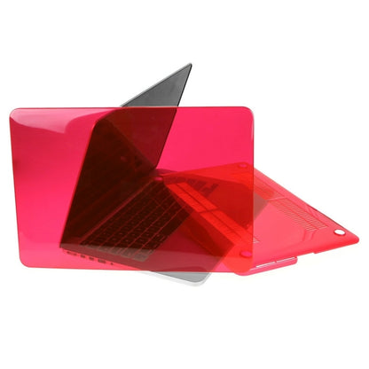 ENKAY for Macbook Pro Retina 15.4 inch (US Version) / A1398 Hat-Prince 3 in 1 Crystal Hard Shell Plastic Protective Case with Keyboard Guard & Port Dust Plug(Red) - MacBook Pro Cases by ENKAY | Online Shopping South Africa | PMC Jewellery | Buy Now Pay Later Mobicred