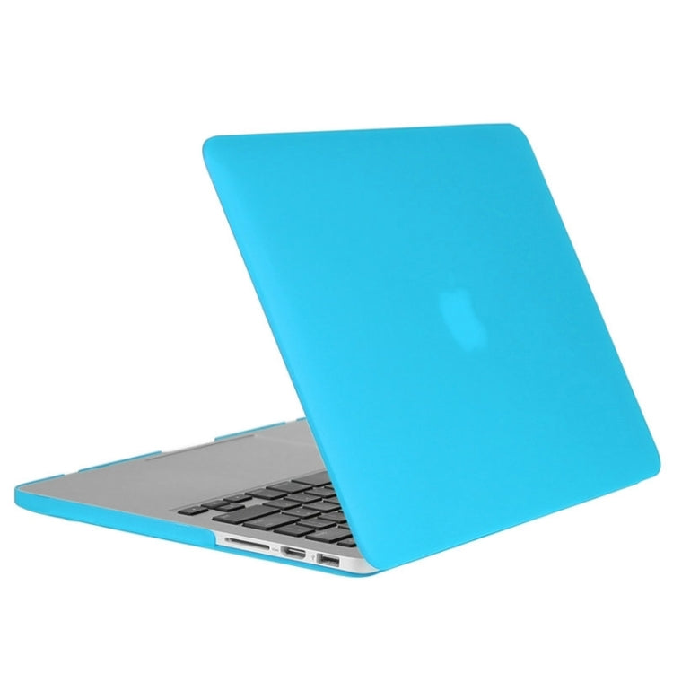 ENKAY for Macbook Pro Retina 15.4 inch (US Version) / A1398 Hat-Prince 3 in 1 Frosted Hard Shell Plastic Protective Case with Keyboard Guard & Port Dust Plug(Blue) - MacBook Pro Cases by ENKAY | Online Shopping South Africa | PMC Jewellery | Buy Now Pay Later Mobicred