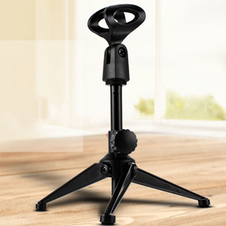 Extendable Adjustable Microphone Tripod Desktop Stand, Height: 19.5-24.5cm, For Live Broadcast, Show, KTV, etc - Stand by PMC Jewellery | Online Shopping South Africa | PMC Jewellery