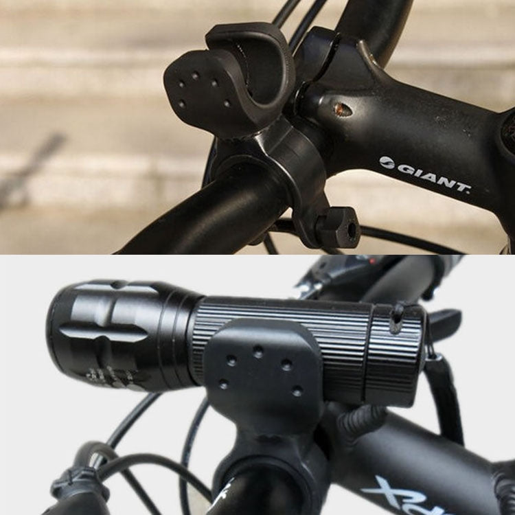 2pcs 360 Degrees Rotation Mount Holder Clip Clamp, for Bicycle Bike Flashlight - free shipping - PMC TechLife - Order now!