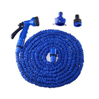 Durable Flexible Dual-layer Water Pipe Water Hose, Stretch Length: 7.5m-22.5m (US Standard)(Blue) - Car Washer & Accessories by PMC Jewellery | Online Shopping South Africa | PMC Jewellery | Buy Now Pay Later Mobicred