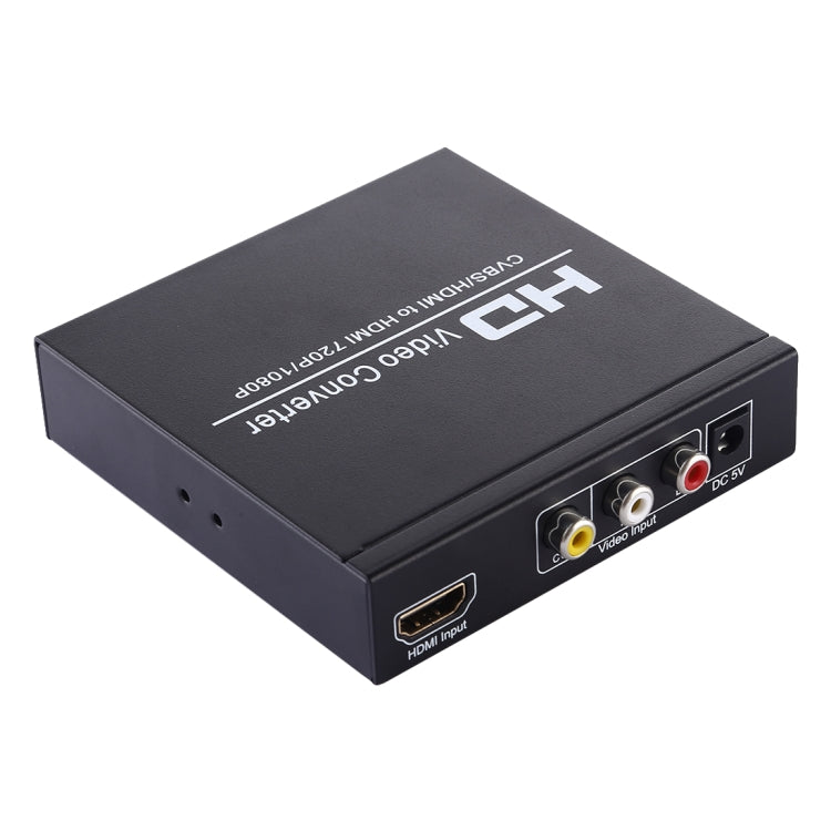 NK-8A AV + HDMI to HDMI HD Video Converter(Black) - Converter by PMC Jewellery | Online Shopping South Africa | PMC Jewellery | Buy Now Pay Later Mobicred