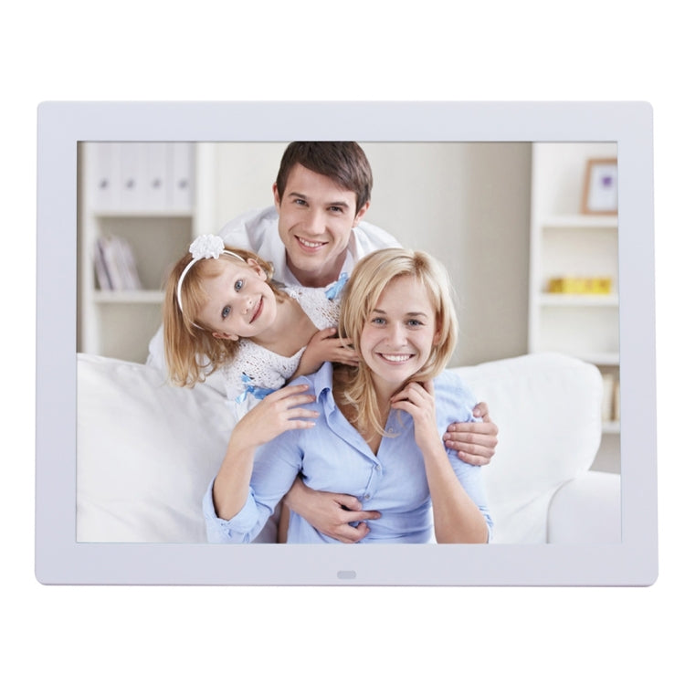 14 inch HD LED Screen Digital Photo Frame with Holder & Remote Control, Allwinner, Alarm Clock / MP3 / MP4 / Movie Player(White) - 11-15 inch by PMC Jewellery | Online Shopping South Africa | PMC Jewellery | Buy Now Pay Later Mobicred