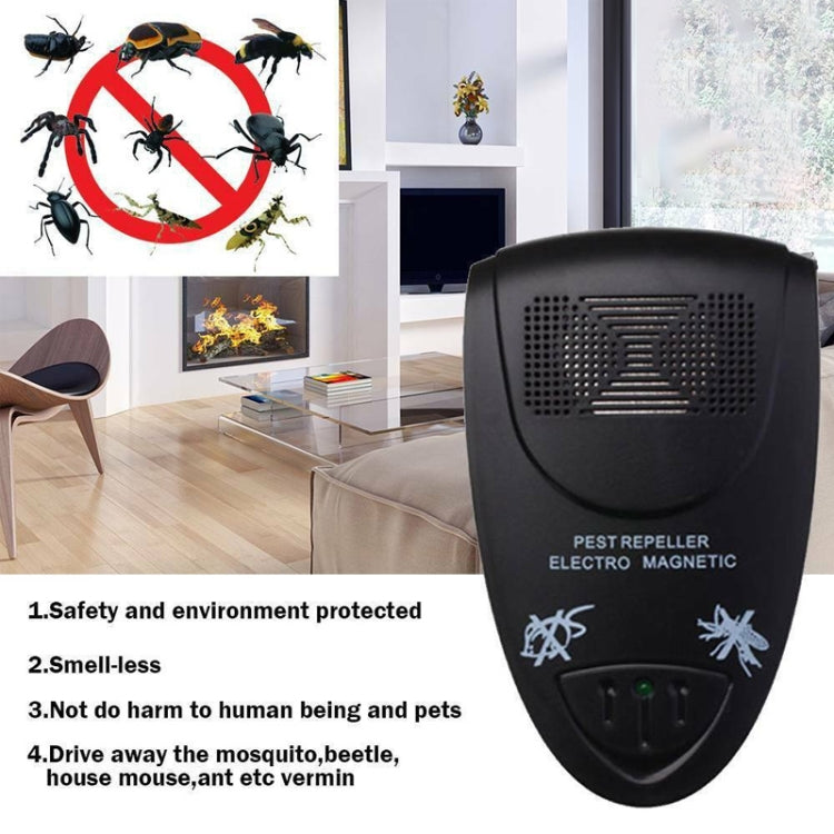 Ultrasonic Pest Repeller Electro Magnetic(Black) - Repellents by PMC Jewellery | Online Shopping South Africa | PMC Jewellery | Buy Now Pay Later Mobicred