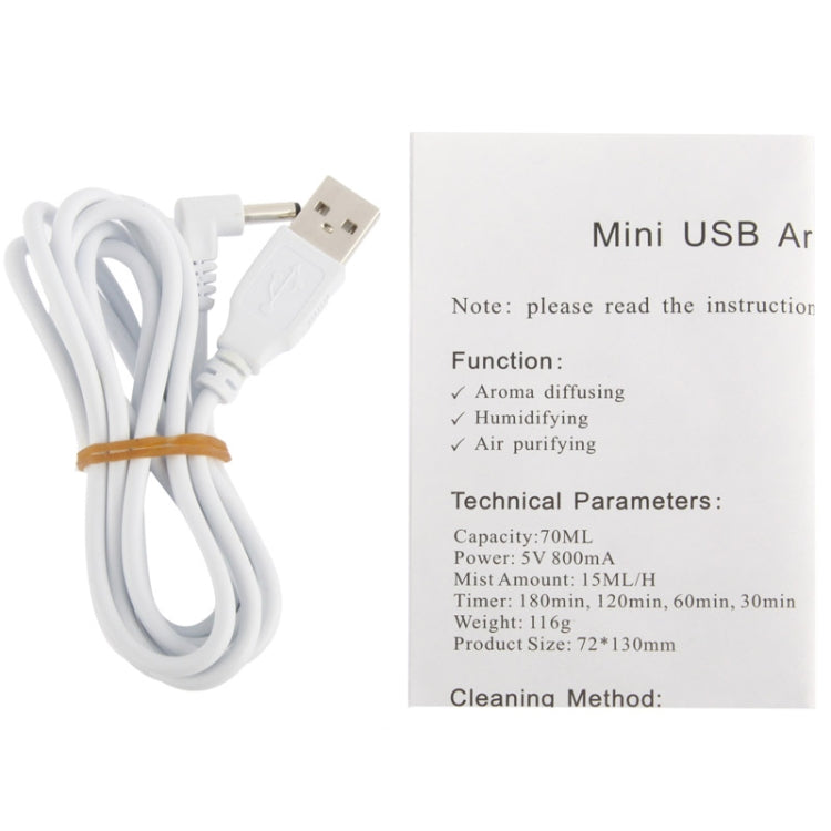 Mini USB Aroma Diffuser / Aroma humidifier with Warm White LED Lights(White) - Air Purifiers & Accessories by PMC TechLife | Online Shopping South Africa | PMC TechLife | Buy Now Pay Later Mobicred