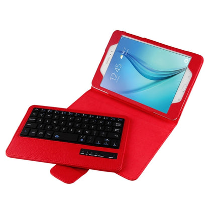 For Galaxy Tab A 8.0 / T350 2 in 1 Detachable Bluetooth Keyboard Litchi Texture Leather Tablet Case with Holder(Red) - Samsung Keyboard by PMC Jewellery | Online Shopping South Africa | PMC Jewellery | Buy Now Pay Later Mobicred