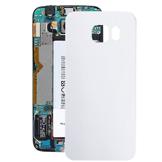 For Galaxy S6 Edge / G925 Battery Back Cover (White) - Galaxy S Series Parts by PMC Jewellery | Online Shopping South Africa | PMC Jewellery | Buy Now Pay Later Mobicred