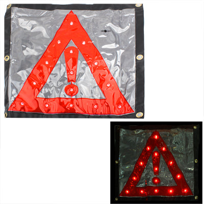 15LED Triangle Emergency Car Warning Safety Traffic Sign Red - Warning Lights by PMC Jewellery | Online Shopping South Africa | PMC Jewellery | Buy Now Pay Later Mobicred