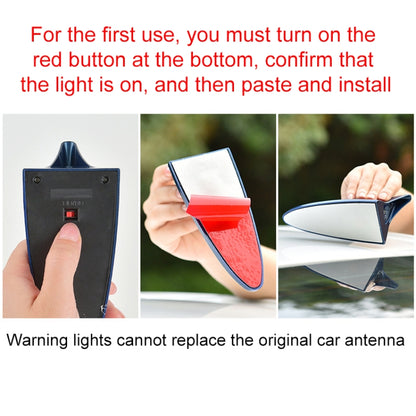 Solar Shark Fin High-positioned Alarm Light(Red) - Warning Lights by PMC Jewellery | Online Shopping South Africa | PMC Jewellery | Buy Now Pay Later Mobicred