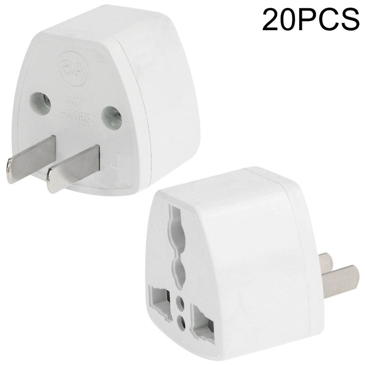 20 PCS Travel Wall Power Adapter Plug Adapter, US Plug - Plug Adaptor by PMC TechLife | Online Shopping South Africa | PMC TechLife | Buy Now Pay Later Mobicred