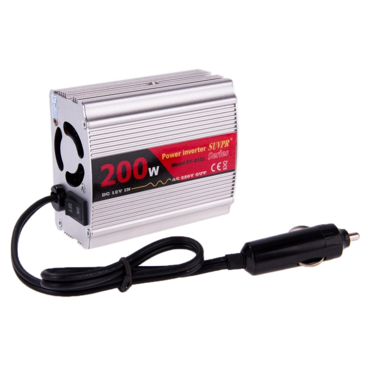 SUVPR DY-8103 200W DC 12V to AC Car Power Inverter with 500mA USB Port & Universal Power Socket - Others by SUVPR | Online Shopping South Africa | PMC Jewellery | Buy Now Pay Later Mobicred