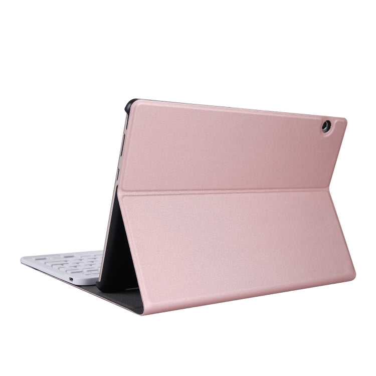 ABS Ultra-thin Split Bluetooth Keyboard Tablet Case for Huawei Honor 5 / T5 10.1 inch, with Bracket Function(Rose Gold) - Huawei Keyboard by PMC Jewellery | Online Shopping South Africa | PMC Jewellery | Buy Now Pay Later Mobicred