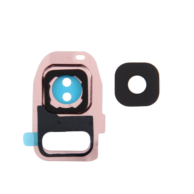 For Galaxy S7 / G930 10pcs Rear Camera Lens Cover + Flashlight Bracker (Rose Gold) - Camera by PMC Jewellery | Online Shopping South Africa | PMC Jewellery | Buy Now Pay Later Mobicred