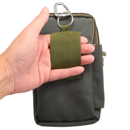 7 inch and Below Universal Polyester Men Vertical Style Case Waist Bag with Belt Hole & Climbing Buckle, For iPhone, Samsung, Sony, Huawei, Meizu, Lenovo, ASUS, Oneplus, Xiaomi, Cubot, Ulefone, Letv, DOOGEE, Vkworld, and other (Army Green) - More iPhone Cases by PMC Jewellery | Online Shopping South Africa | PMC Jewellery | Buy Now Pay Later Mobicred