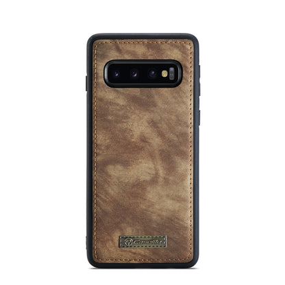 For Samsung Galaxy S10+ CaseMe-008 Detachable Multifunctional Flip Leather Phone Case(Brown) - Galaxy Phone Cases by CaseMe | Online Shopping South Africa | PMC Jewellery | Buy Now Pay Later Mobicred