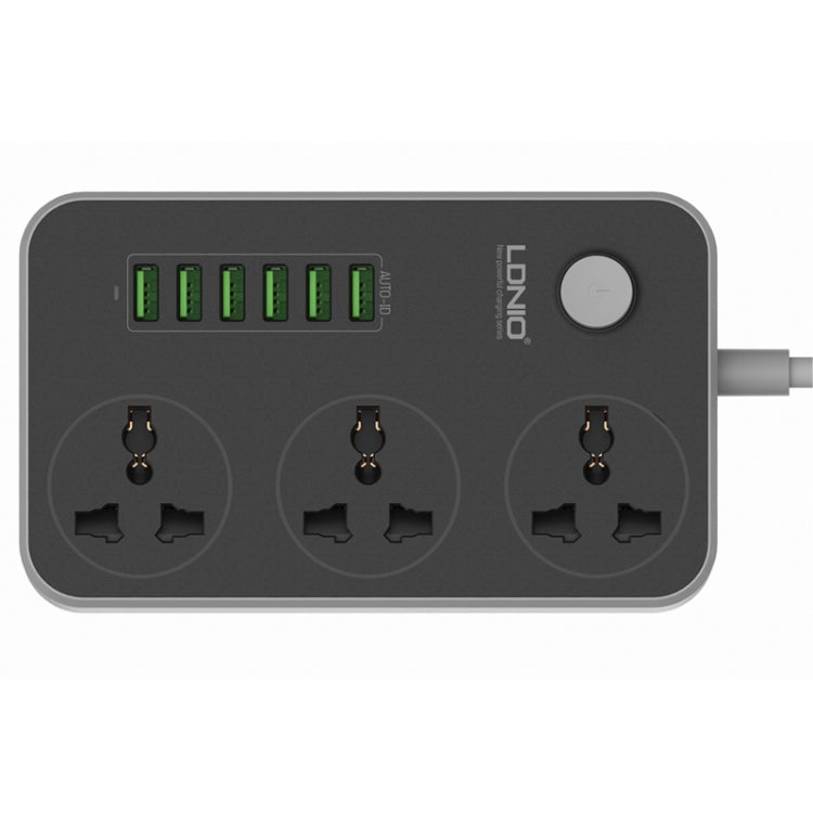 LDNIO SC3604 6 x USB Ports Multi-function Travel Home Office Socket, Cable Length: 2m, US Plug - Extension Socket by LDNIO | Online Shopping South Africa | PMC Jewellery | Buy Now Pay Later Mobicred