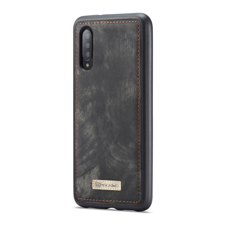 CaseMe-008 Detachable Multifunctional Retro Frosted Horizontal Flip Leather Case for Galaxy A50, with Card Slot & Holder & Zipper Wallet & Photo Frame(Black) - Galaxy Phone Cases by CaseMe | Online Shopping South Africa | PMC Jewellery | Buy Now Pay Later Mobicred