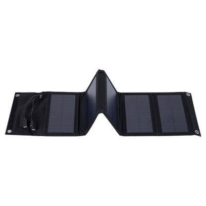 10W Monocrystalline Silicon Foldable Solar Panel Outdoor Charger with 5V Dual USB Ports (Black) - Charger by PMC Jewellery | Online Shopping South Africa | PMC Jewellery | Buy Now Pay Later Mobicred