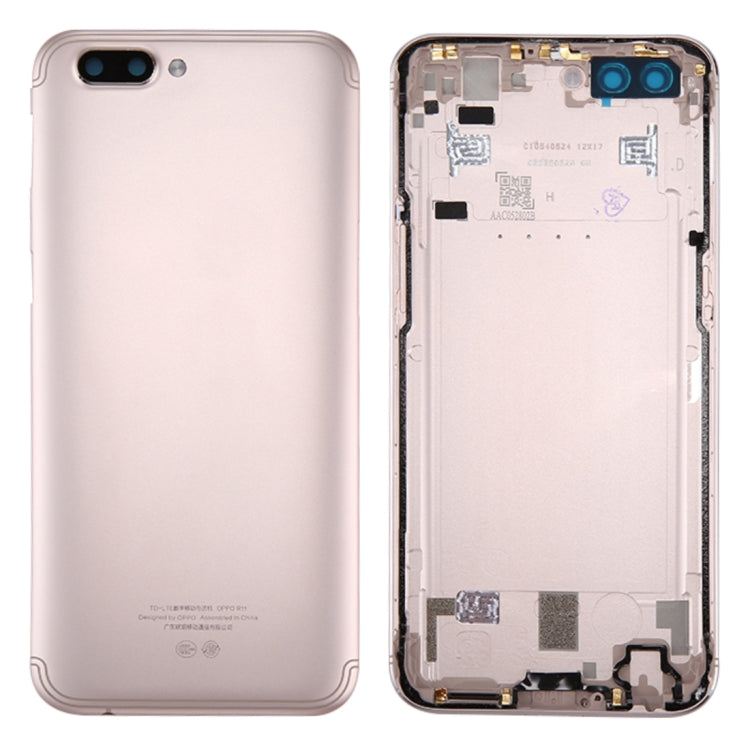 For OPPO R11 Battery Back Cover (Gold) - Back Cover by PMC Jewellery | Online Shopping South Africa | PMC Jewellery | Buy Now Pay Later Mobicred